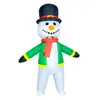 Accesorios de Obra de Navidad Transfronteriza Fiesta Reno de Navidad Niños Papá Noel Olaf Hacia Atrás Muñeco de Nieve Traje Inflable