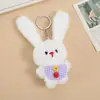 Muñeco de peluche de conejo lindo colgante para máquina de garra regalo de boda juguete de peluche para lanzar regalo de intercambio al por mayor en stock