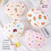 Calzones de Algodón Peinado 3D con Estampado de Dibujos Animados para Niñas con Cintura Elástica, Calzones Transpirables de Algodón Puro