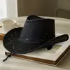 Sombrero de Vaquero Occidental de Verano Sombrero de Ala Ancha Retro para Viajes a Sichuan-Oeste Sombrero de Sol para Fotografía al Aire Libre Sombrero de Caballero para Montar a Caballo en la Pradera