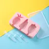 Directamente del Fabricante, Moldes para Paletas DIY, Moldes para Helado con Forma de Dibujo Animado, Moldes para Helado de Silicona de Grado Alimenticio