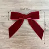 Caixa de Presente com Laço de Veludo Transfronteiriça Pingente Decoração de Árvore de Natal Festa de Feriado de Natal Enfeite para Amarrar em Guirlanda