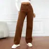Amazon 2026 Verão Novo Jeans Feminino Cor Sólida Moda para Ir ao Trabalho Versátil Calça Diária Tendência Atacado