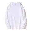 Recuerda preparar camiseta blanca de manga larga para hombre nueva cuello redondo ropa de moda camiseta interior top de otoño suéter
