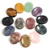 Piedra natural transfronteriza Piedra para masaje de pulgar piedra de la preocupación energía Cristal piedra para olvidar la preocupación piedra para vivir la preocupación 45*35