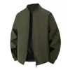 Chaqueta de Nuevo Estilo 2026 para Hombre, Chaqueta de Béisbol de Color Sólido Retro Americano para Otoño y Primavera, Chaqueta de Piloto, Prenda Exterior Superior para Hombre