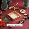 Caja de Regalo de Espino Confitado para Navidad y Año Nuevo Caja de Regalo de Chocolate con Glaseado Rojo y Dorado Fresa Caja de Empaque de Regalo Galletas de Turrón
