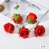 Novas Cabeças de Flores Rosa de Simulação Flores Artificiais Flores Grandes de Seda Cor Retro Parede de Flores Caixa de Presente Enfeites DIY Adereços Decorativos