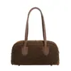 Nova bolsa Boston de lã de cordeiro da moda estilo coreano para mulheres, bolsa de ombro versátil para o dia a dia, bolsa de mão estilosa de pelúcia
