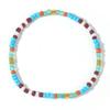 Pulsera de Moda Personalizada para Mujer con Cuentas de Hierro Cilíndricas y Cuentas de Arroz Estilo Bohemio Transfronterizo Hecha a Mano