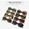 Nuevas Gafas de Sol Ovaladas Retro Europeas y Americanas Transfronterizas para Fotografía Callejera, Protección Solar, Senderismo al Aire Libre y Protección UV