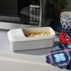 Caja de pasta de plástico cocina cocinar fideos caja de almacenamiento de plástico de doble propósito suministros de cocina aparatos traje caja escurridora