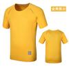 Ropa de secado rápido para hombres y mujeres, de manga corta, cuello redondo, de alta gama, para deportes al aire libre, running, fitness, camiseta de secado rápido con estampado de logotipo.
