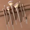 Nuevo Set de 15 Brochas de Maquillaje Grandes Marrones + Bolsa para Brochas de Maquillaje Venta Directa de Fábrica F Dropshipping Transfronterizo