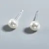 Clip para Oreja Minimalista Transparente de Resina Japonesa y Coreana Sin Agujeros en las Orejas Clip Transparente No Alérgico en Forma de U Joyería Creativa de Clip para Oreja con Perlas