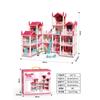Amazon DIY Casa de Princesas Niñas Juego de Simulación Juguete Casa de Muñecas Castillo Villa Casa de Montaje para Niñas Transfronterizo