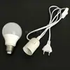 Enchufe estándar europeo 303 con interruptor y casquillo de lámpara de rosca E27, cable de lámpara de escritorio, cable de suspensión, cable negro, cable de alimentación de lámpara de bombilla