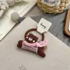 Bufanda de Cuadros Rellena de Algodón Pinza para el Pelo de Perro para Niños Diadema de Dibujos Animados Linda Accesorios para el Cabello de Niña Linda Tocado Pinza para el Cabello