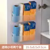 Estante de almacenamiento para película adherente para puerta de gabinete de cocina, caja de almacenamiento, montado en pared, interior de puerta de gabinete, estante de almacenamiento para refrigerador, almacenamiento lateral