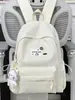 Mochila Escolar Simples de Aparência Sofisticada Estilo Coreano para Alunas do Ensino Fundamental, Médio e Superior, Mochila de Grande Capacidade, Mochila Leve Casual para Viagem