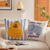 Toalla Bordada Almohada de Dibujos Animados Cojín para Sofá de Sala de Estar Almohada de Terciopelo Trendy para Coche Almohada para Siesta de Niña Linda