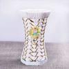 Venta al por mayor flor falsa ratán adornos cesta de flores maceta de plástico sala de estar arreglo floral jarrón tejido paja decorativa cesta de flores secas