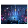 Personalidad Cyberpunk Marca de Moda Tela Colgante Estilo ins Tela de Fondo Pared de Fondo para Habitación Fresca Tapiz de Transformación de Dormitorio Lienzo