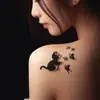 Tatuaje Impermeable de Mariposa con Jugo de Hierbas Que No Se Borra, Semipermanente, Larga Duración, Tatuaje Realista con Alto Valor Estético y Efecto Reflectante
