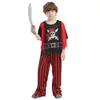 Disfraces Infantiles de Halloween Piratas del Caribe Capitán Jack Sparrow Niños y Niñas Escuela Jardín de Infancia Esqueleto Pirata