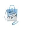 Nova Bolsa Tricotada de Grande Capacidade Bolsa para Celular Nicho Bolsa Transversal de Ombro Senso de Alta Qualidade Ins Desenho Animado Moda Bolsa de Mão