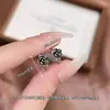 Brincos Argola Flor Rosa Negra para Mulheres 2025 Novo Design de Nicho Brincos Elegantes de Alta Qualidade