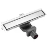 Desagüe de Piso Invisible de Acero Inoxidable Estilo Tíbet Transfronterizo de 6 cm 304, Baldosable, Desagüe de Piso con Drenaje Antiolor Adecuado para Baño y Regadera