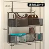 Colgador detrás de la puerta, artefacto para abrigos y sombreros de entrada, estante de almacenamiento montado en la pared, sin perforaciones, tendedero colgante lateral para puerta de dormitorio