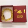 Pulsera Cristal Amarillo Valiente pulsera Valiente Obsidiana joyería para hombres y mujeres Feria del Templo regalo en vivo venta al por mayor