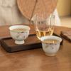 Mesa de Gelo Pintada à Mão Flor de Glicínia Taça Mestra Novo Estilo Chinês Cerâmica Doméstica Cor Sob Esmalte Xícara de Chá Xícara Única Boca de Flor Xícara Grande Xícara de Produto