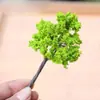 Musgo Micro Paisaje Joyería Material DIY Decoración Paisajismo Árbol de Flores Rosas Mini Árbol de Flor de Durazno Árbol de Sauce Árbol de Flor de Cerezo
