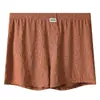 Venta al por mayor de Ropa Interior para Hombre Huajielong de Color Sólido Texturizado de Seda Helada, Boxer de Talle Medio de Talla Grande Transpirable, Disponible para Dropshipping