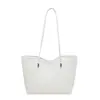 Bolsa de mano tipo tote popular de estilo coreano para mujer de este año, nueva llegada Otoño 2026, bolso tejido de color liso de un solo hombro, para ir al trabajo, bolso de axila