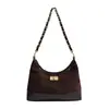 Bolsa de Corrente Xadrez Diamante Inverno 2025 Nova Retro Bolsa de Ombro Leve Luxo Versão Coreana Feminina Bolsa de Ombro Único Transversal de Alto Valor
