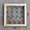 Moldura para Pintura em Vidro Acrílico Madeira Maciça Moldura para Fotos Graffiti Jardim de Infância DIY Pintado Moldura para Pintura Artística com Espécimes de Flores Secas