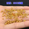 Plata de Ley S925 Chapada en Oro Mini Separador Anillo Cerrado Pulsera Tejida a Mano Pulsera Collar Accesorios Hechos a Mano DIY