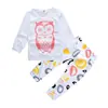 Entrega de peça única primavera e verão Comércio exterior fornecimento INS roupas infantis meninos e meninas bebê macacão de manga curta camiseta estampada calças