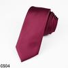 Gravata Masculina Cor Sólida Poliéster Seda Negócios Estilo Coreano Gravata Listrada 6cm Casamento Noivo 1200 Agulhas Atacado