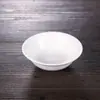Mesa de Cerámica de Hotel Vajilla Blanca Pura Juego de Tres Piezas Suministros para Restaurante de Hotel Plato de Hueso Bol con Ala Cuchara de Sopa Taza de Té