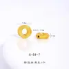 Accesorios DIY de Oro Arena de Larga Duración de Color Fuerte con Colgante de Broche Universal Tachonado de Diamantes, Calabaza, Separador de Flor de Cuatro Hojas, Pulsera y Colgante para Joyería