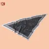 Novo Estilo Lenço Triangular de Sarja Feminino com Estampa de Bolinhas Redondas, Xale de Proteção Solar para Viagem, Fábrica Fornecedora no Atacado