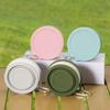 Taza Plegable de Silicona Portátil para Camping al Aire Libre con Tapa Taza Telescópica de Silicona Taza Plegable Práctica Versión Mejorada