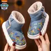 (Estrictamente seleccionado) Zapatos de Algodón para Niños Paw Patrol Invierno Modelo Nuevo Botas de Nieve Impermeables para Niñas con Forro de Felpa