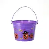 Fornecimento de fábrica balde de plástico balde Halloween com balde de frutas portátil balde de armazenamento de doces para crianças