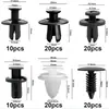 Caja de 100 Piezas Clips Universales para Parachoques de Coche, Paneles de Puerta, Tornillos para Guardabarros de Maletero, Tornillos de Expansión